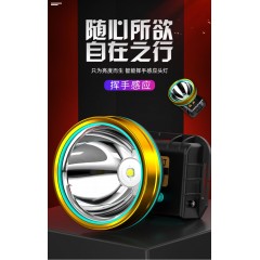 led头灯强光可充电超亮防水军家用远射头戴式手电筒小夜钓鱼矿灯