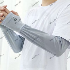 【加大加肥】防晒冰袖男款宽松冰丝袖套夏男士骑行防紫外线手套袖