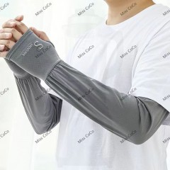 【加大加肥】防晒冰袖男款宽松冰丝袖套夏男士骑行防紫外线手套袖