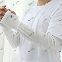 【加大加肥】防晒冰袖男款宽松冰丝袖套夏男士骑行防紫外线手套袖
