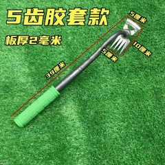 利田拔草神器尖齿耙子除草锄头多功能锰钢农用除草工具锋利耐用