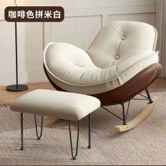 企鹅摇椅懒人沙发日式单人奶油风现代休闲摇摇椅午睡休闲客厅阳台