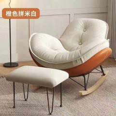 企鹅摇椅懒人沙发日式单人奶油风现代休闲摇摇椅午睡休闲客厅阳台