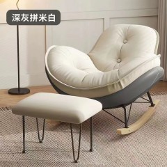 企鹅摇椅懒人沙发日式单人奶油风现代休闲摇摇椅午睡休闲客厅阳台