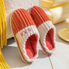 踩屎感棉拖鞋女厚底增高6CM冬季防水防滑保暖家居室内软底可外穿