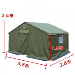 户外施工工程工地防疫应急救灾加棉加厚帆布住人防雨棉帐篷